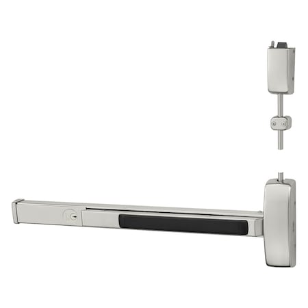 Sargent Grade 1 Surface Vertical Rod Exit Device, Wide Stile Pushpad, 36-in Device, 120-in Door Height, Exit 16-NB8710F LHR 32D